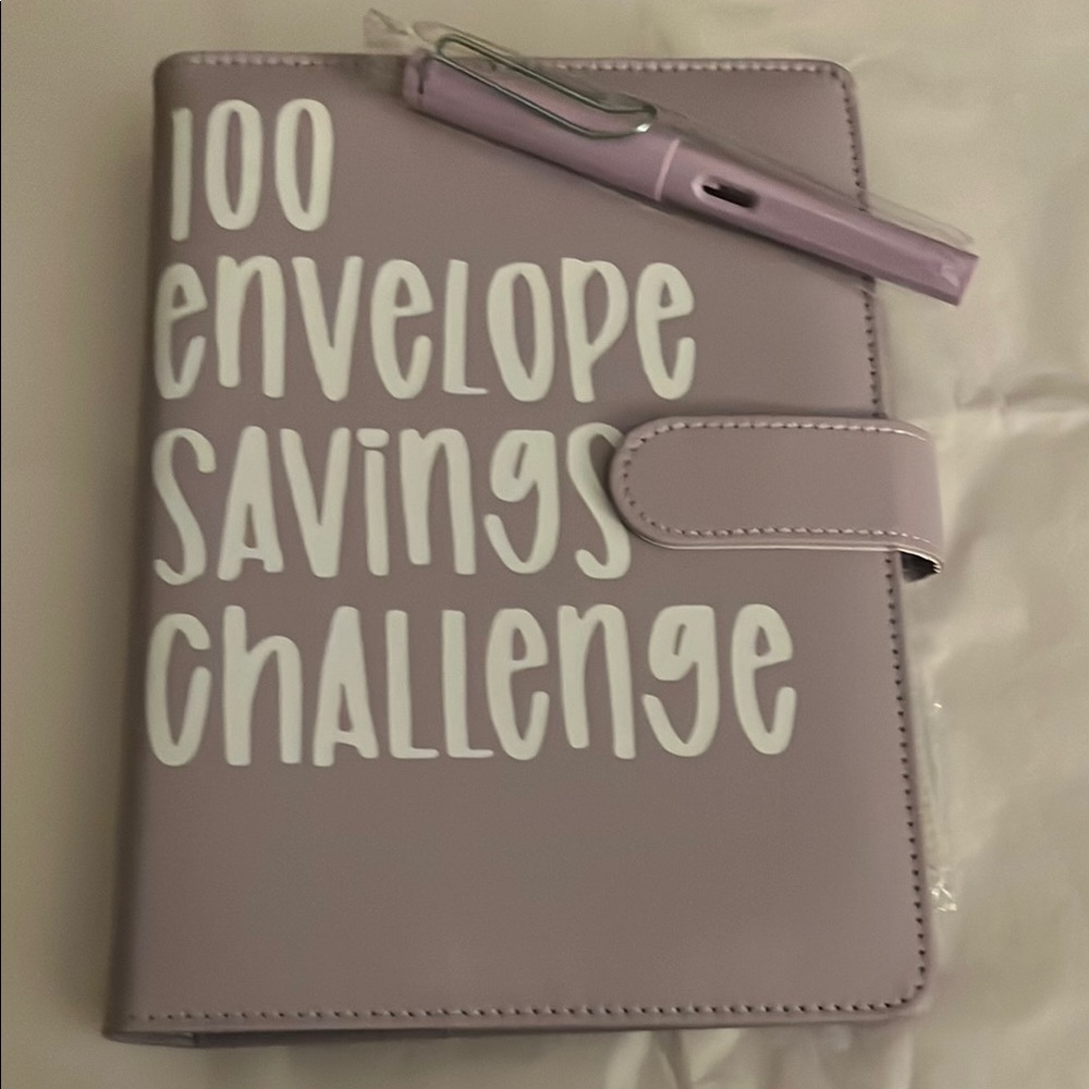 100 Envelope Savings Challenge Binder - NWOT